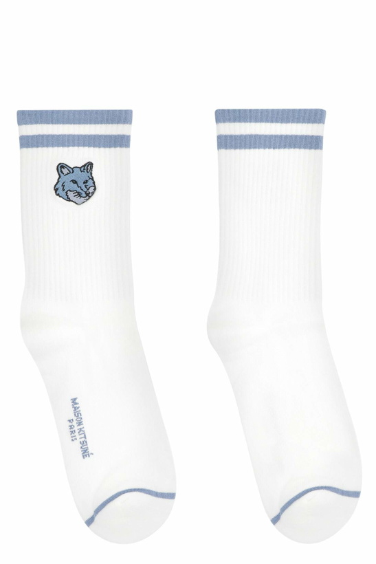 Photo: Maison Kitsuné Terry Cloth Socks With Logo