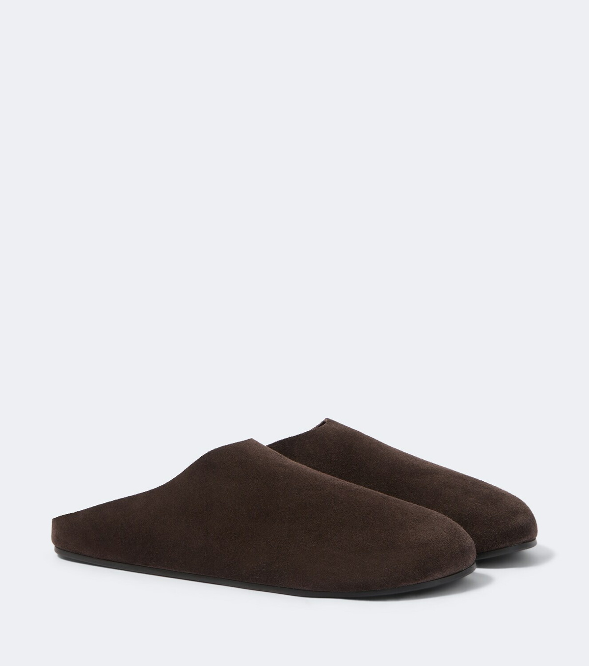 The Row Hudson suede mules