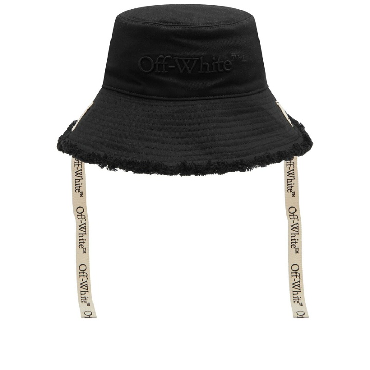 Photo: Off-White Women's Strap Logo Bucket Hat in Black