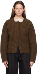 Deiji Studios Brown OS Square Cardigan