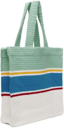 Casablanca Blue & White Stripe Tote