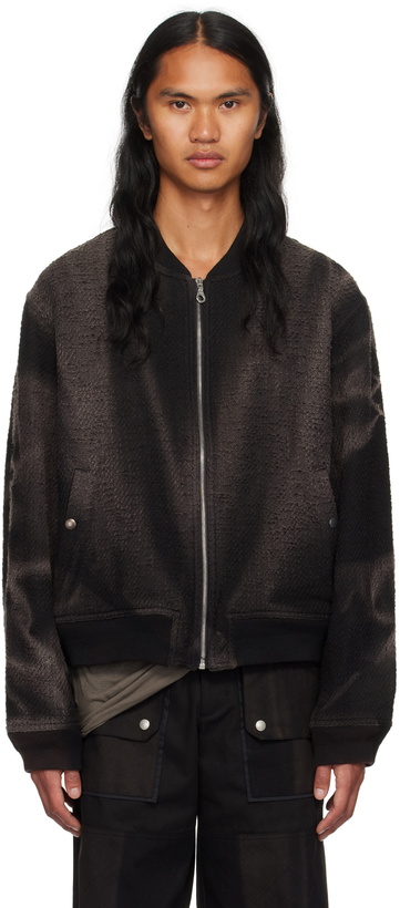 Photo: JiyongKim Black Sun-Bleached Bomber
