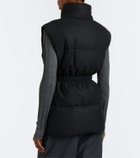 Prada Belted wool and cashmere down vest