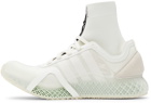 Y-3 White Mesh Runner 4D Low Sneakers