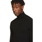 Balenciaga Black Cashmere Ribbed Turtleneck