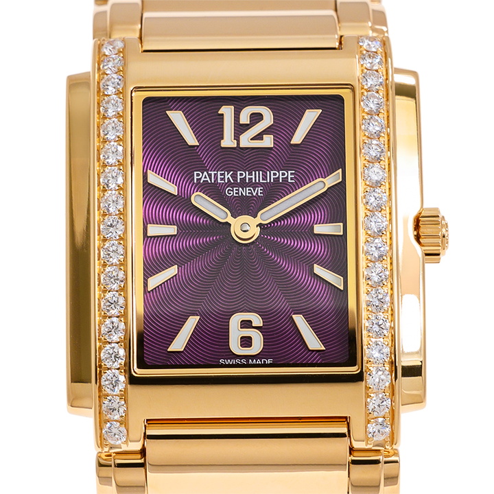 Photo: Patek Philippe Twenty-4 Quartz Diamond Purple Dial Ladies Watch 4910-1201R-010