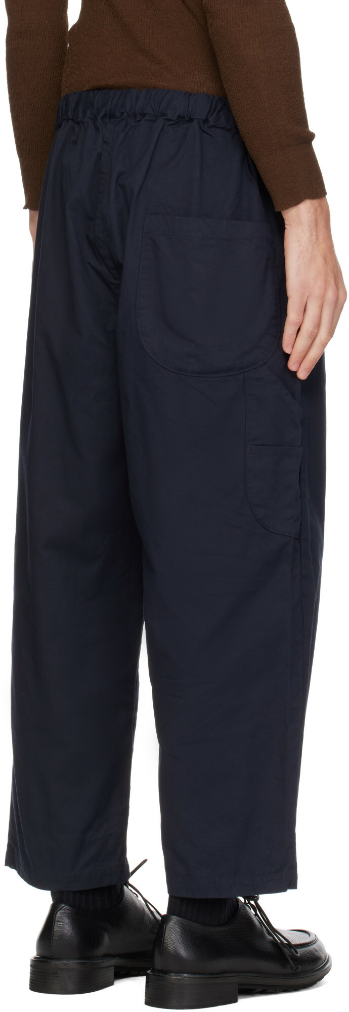 Ordinary Fits Navy Chino Painter Easy Trousers