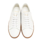 Saint Laurent White Signa Low-Top Sneakers