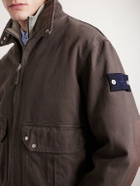 Stone Island - Garment-Dyed Light Bull Denim-tc Jacket - Brown