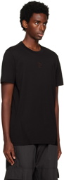 Moncler Black Embroidered T-Shirt