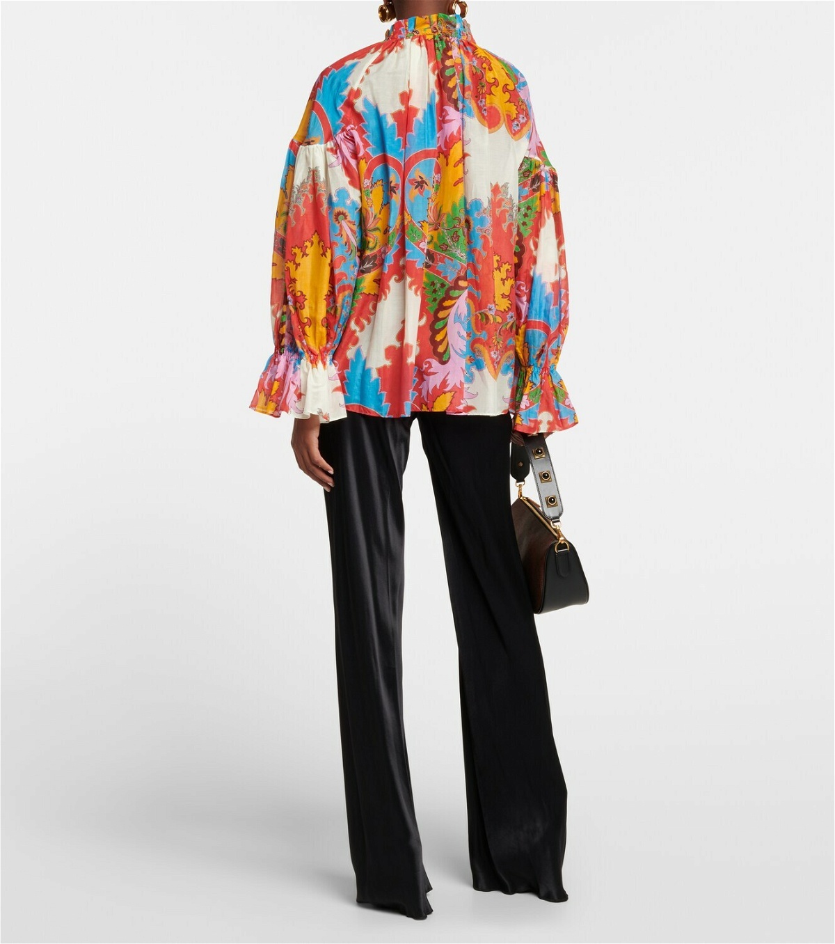 Etro - Printed cotton and silk blouse Etro