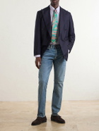 Drake's - Button-Down Collar Cotton Oxford Shirt - Purple