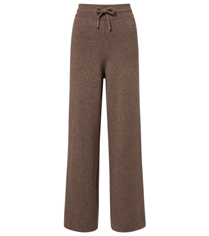 Photo: Agnona Cashmere, wool, and silk wide-leg pants