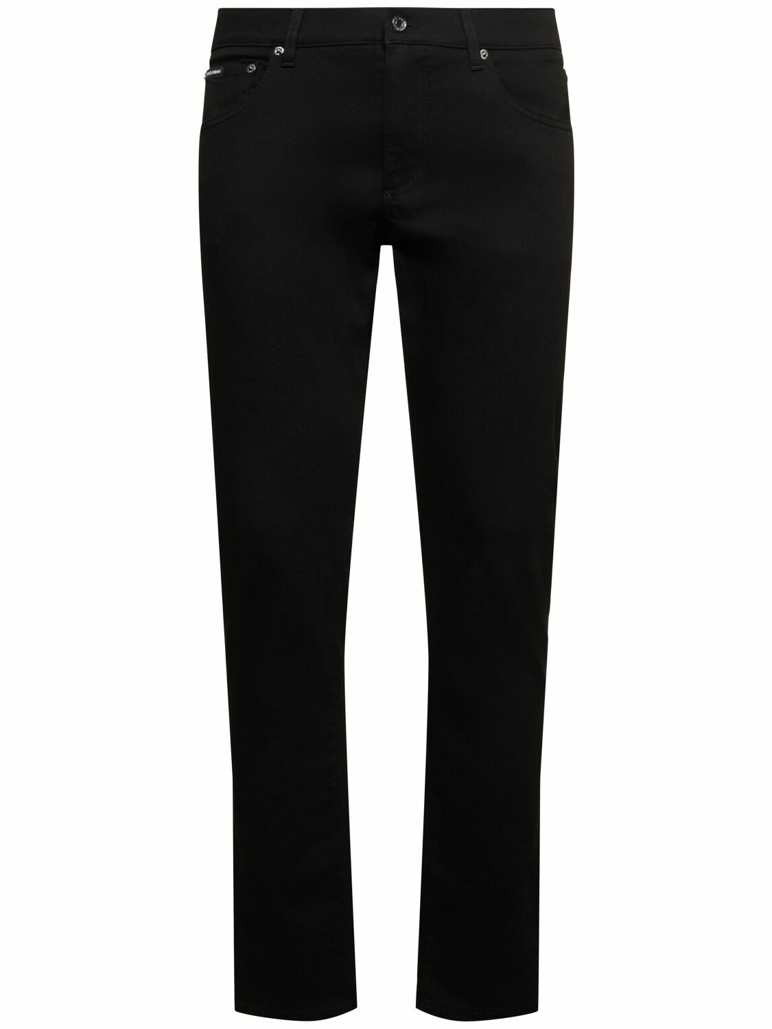 デニム・ジーパン DOLCE & GABBANA Five-pocket jeans Black Slim-fit stretch black denim jeans in Black for Men