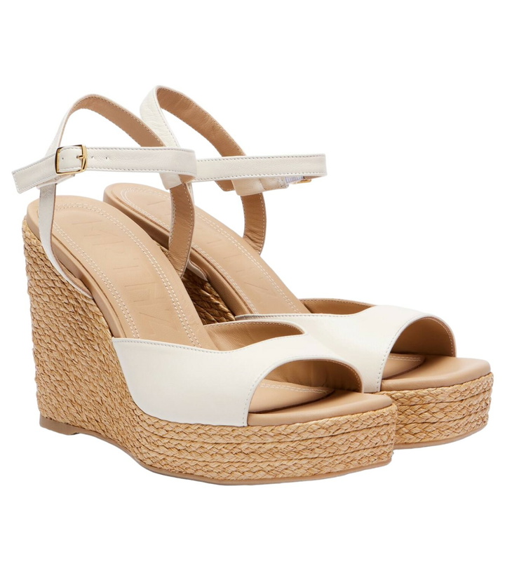 Photo: Souliers Martinez Summer leather espadrille wedges