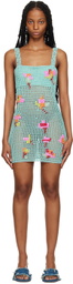 Tach Blue Nunzia Minidress