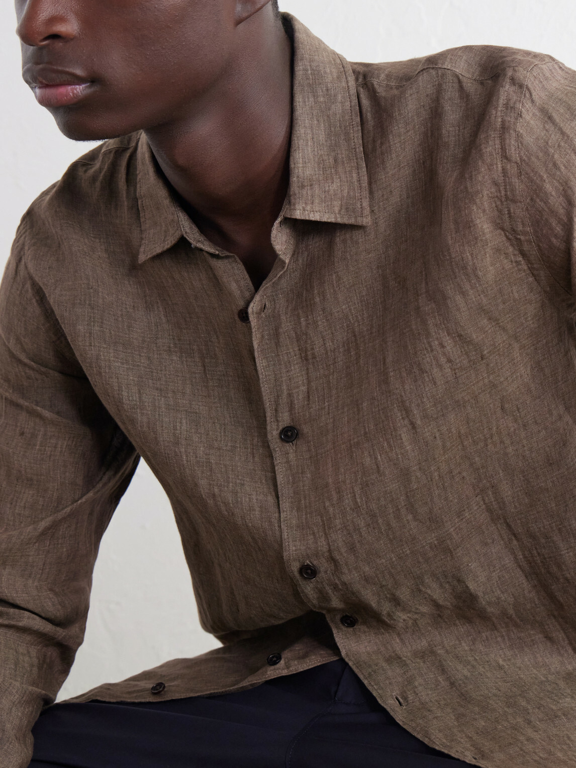 Orlebar Brown - Giles Linen Shirt - Brown