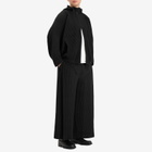 Homme Plissé Issey Miyake Men's Pleated Zip Hoody in Black
