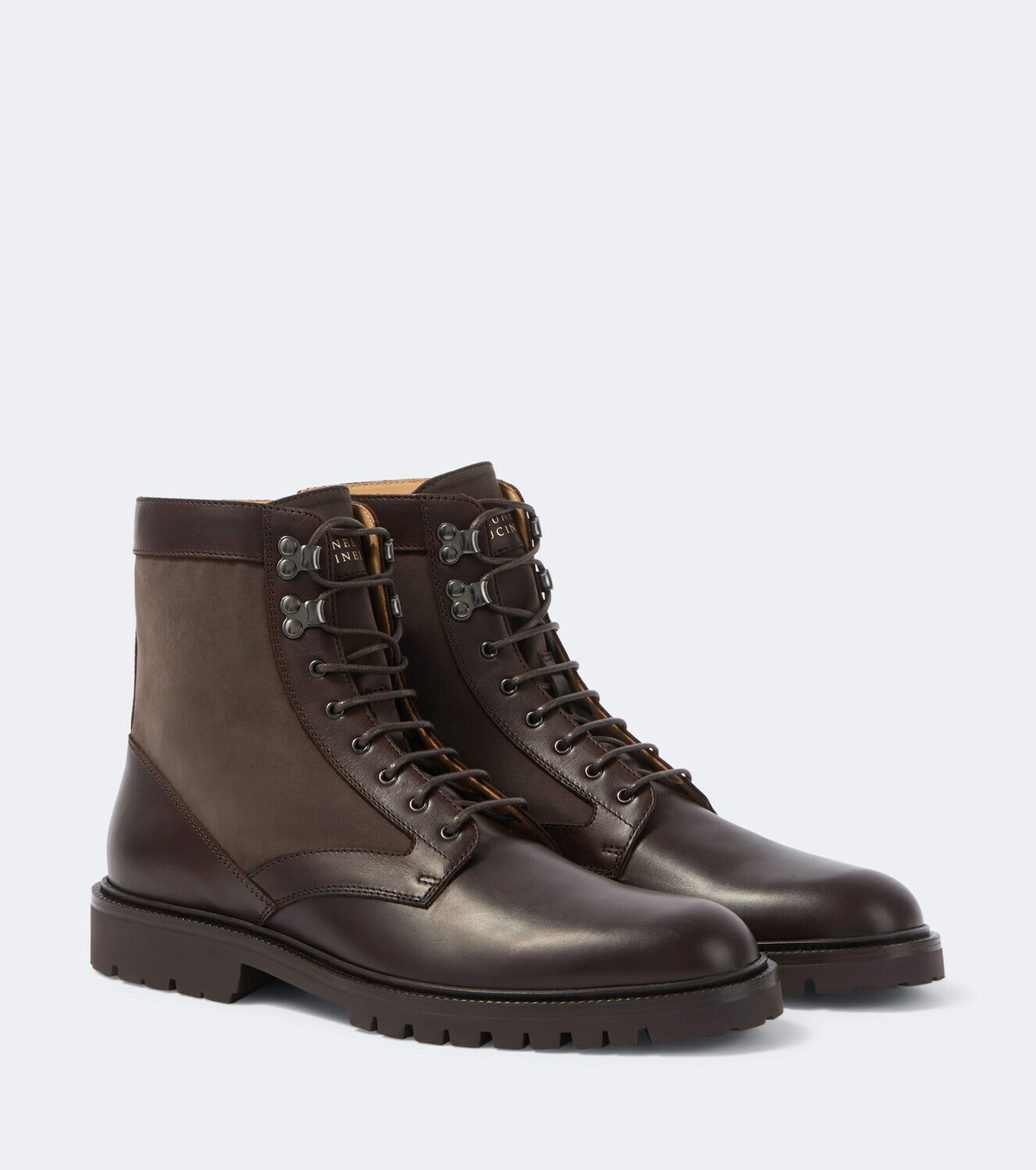 Brunello Cucinelli Leather lace-up boots Brunello Cucinelli
