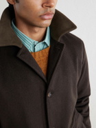 Caruso - Dalila Suede-Trimmed Wool Jacket - Brown