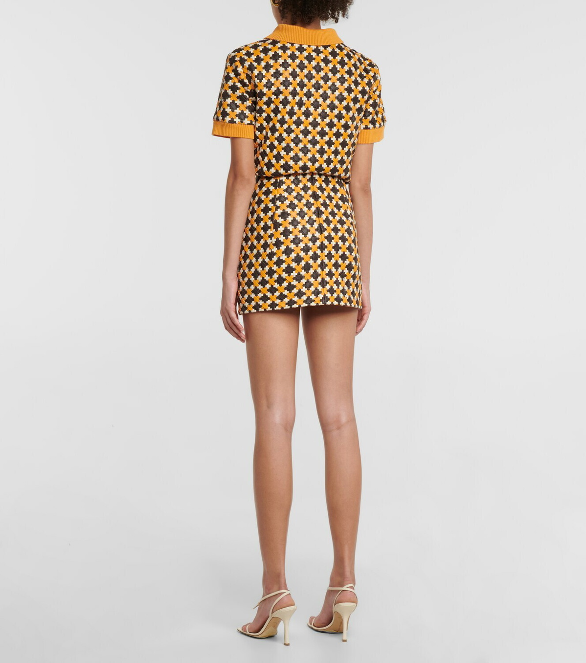 Dodo Bar Or Leather miniskirt