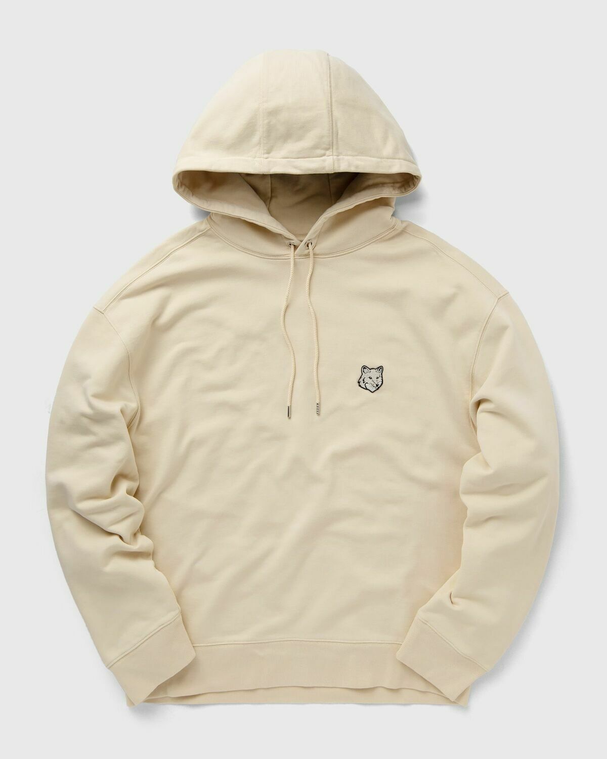 Maison Kitsune Bold Fox Head Patch Oversize Hoodie Beige Hoodies 