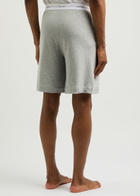 Calvin Klein Logo Stretch-cotton Pyjama Shorts Grey