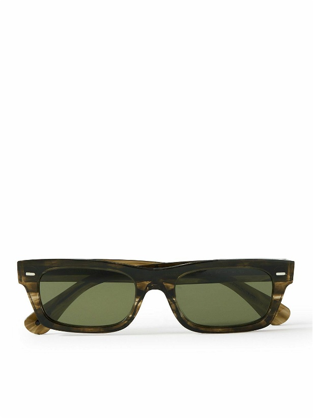 Photo: Oliver Peoples - Davri Rectangular-Frame Tortoiseshell Acetate Sunglasses