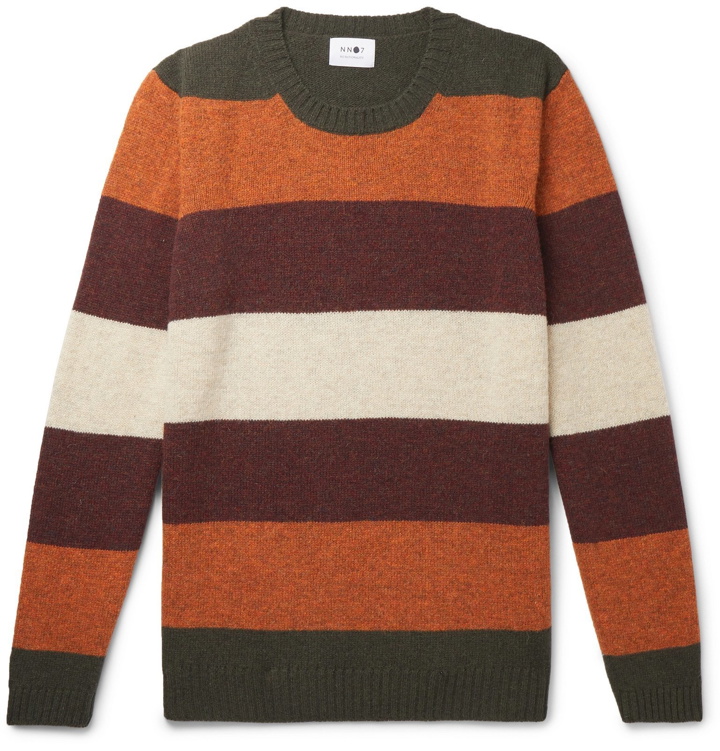 Photo: NN07 - Nathan Striped Wool Sweater - Multi