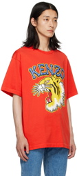 Kenzo Red Kenzo Paris Varsity Jungle Tiger T-Shirt