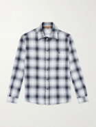 Barena - Checked Cotton-Flannel Shirt - Blue