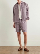 De Bonne Facture - Linen Overshirt - Purple