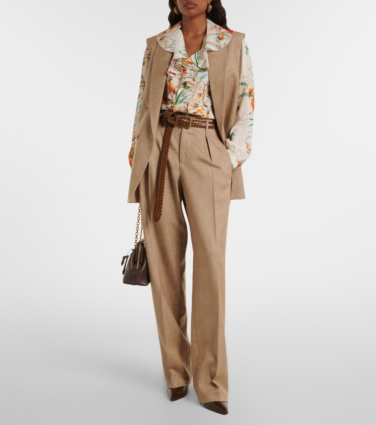 Etro Wool jacquard vest