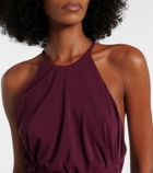 Eres Ines halterneck jersey midi dress