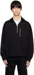 Wooyoungmi Black Half-Zip Sweatshirt