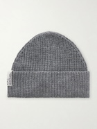A.P.C. - Ribbed Wool and Cashmere-Blend Beanie - Gray