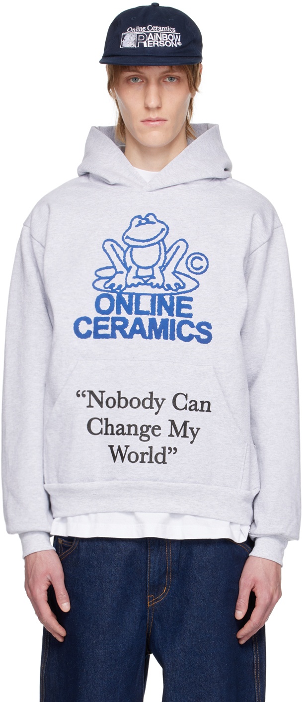 Photo: Online Ceramics Gray 'Nobody Can Change My World' Hoodie