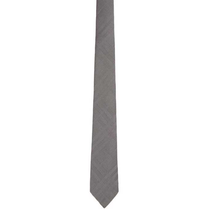 Photo: Burberry Grey Check Manston Tie