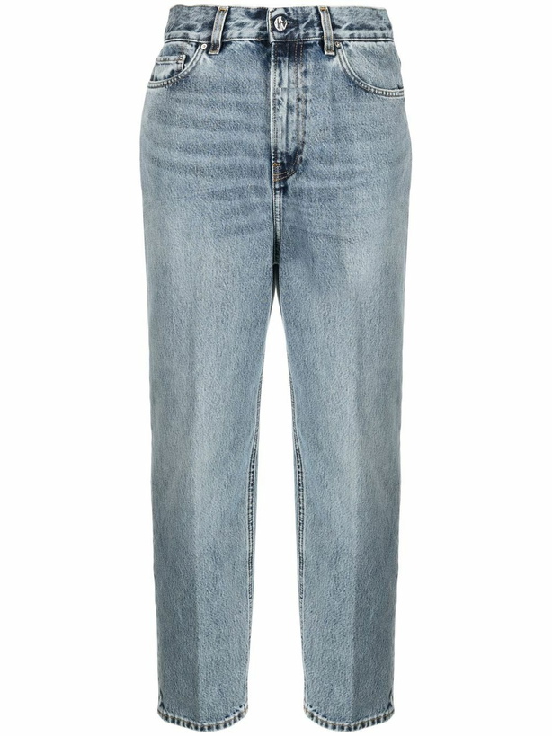 Photo: TOTEME - Tapered Leg Denim Cotton Jeans