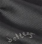 Bottega Veneta - 5.5cm Logo-Embroidered Textured-Silk Tie - Gray