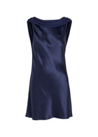 Reformation Jonelle Silk Mini Dress Navy
