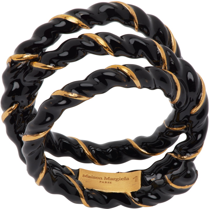 Photo: Maison Margiela Black & Gold Laces Ring