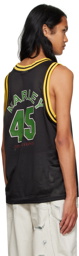 Online Ceramics Black Basketball Tank Top