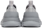 Alexander McQueen Grey Driver Tread Slick Low Sneakers