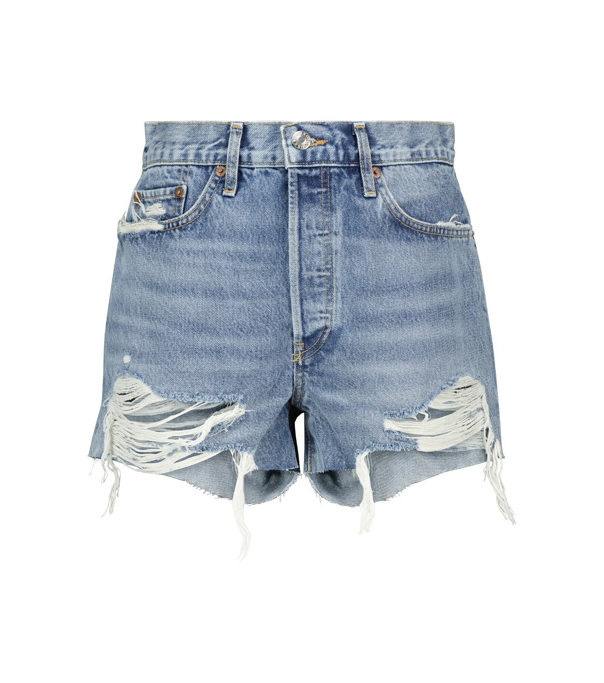 Re/Done - High-rise denim shorts Re/Done