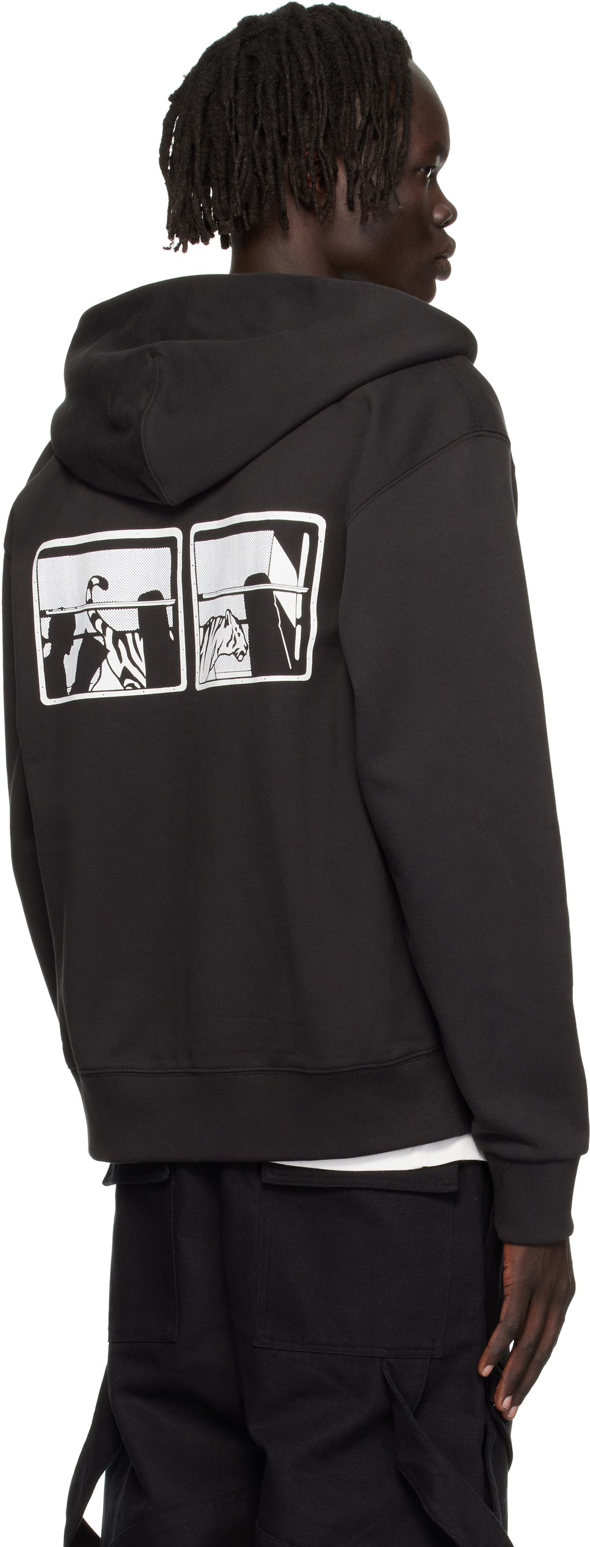 Kenzo Black Kenzo Paris 'KENZO City' Full-Zip Hoodie