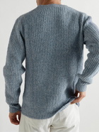 Officine Générale - Marco Ribbed Wool-Blend Sweater - Blue