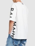 BALMAIN - Oversized Logo Printed Cotton T-shirt