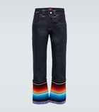 Junya Watanabe - Striped jacquard straight jeans