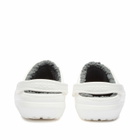 Crocs Classic Lined Clog in White/Grey